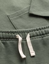 Set van T-shirt en broek - Geribd - donkergroen