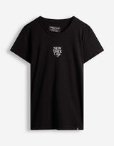 T-Shirt - Schriftzug - Schwarz