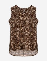 Top - Allover-Muster - beige
