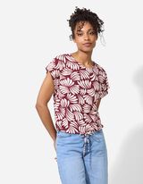 Tričko - Malý uzel - tmave cervená