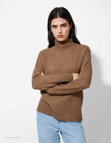 Trui - Hals - lichtbruin