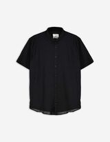 Chemise - Aspect lin - Noir