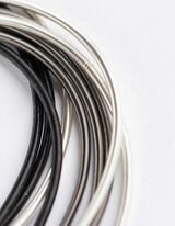 Armband - 9er-Pack - silberfarben