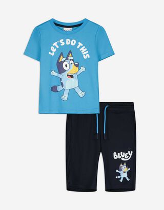 Set aus T-Shirt und Hose - Bluey - blau