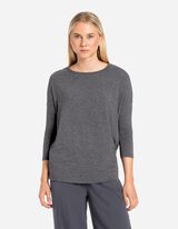 Majica dugih rukava - Tričetvrt rukavi - tamno-siva