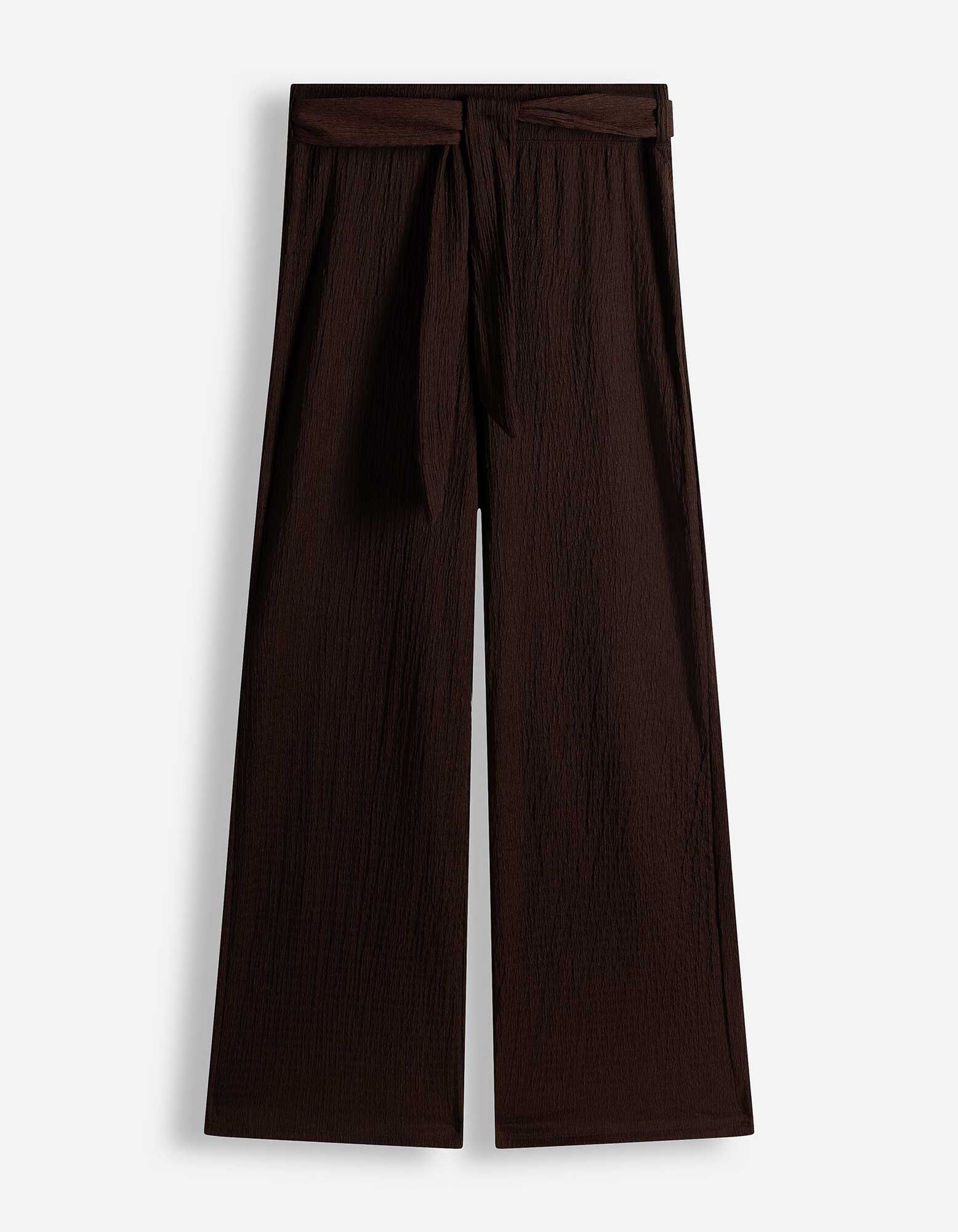 Hose - Bindeg&uuml;rtel - dunkelbraun