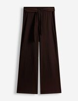 Hose - Bindeg&uuml;rtel - dunkelbraun