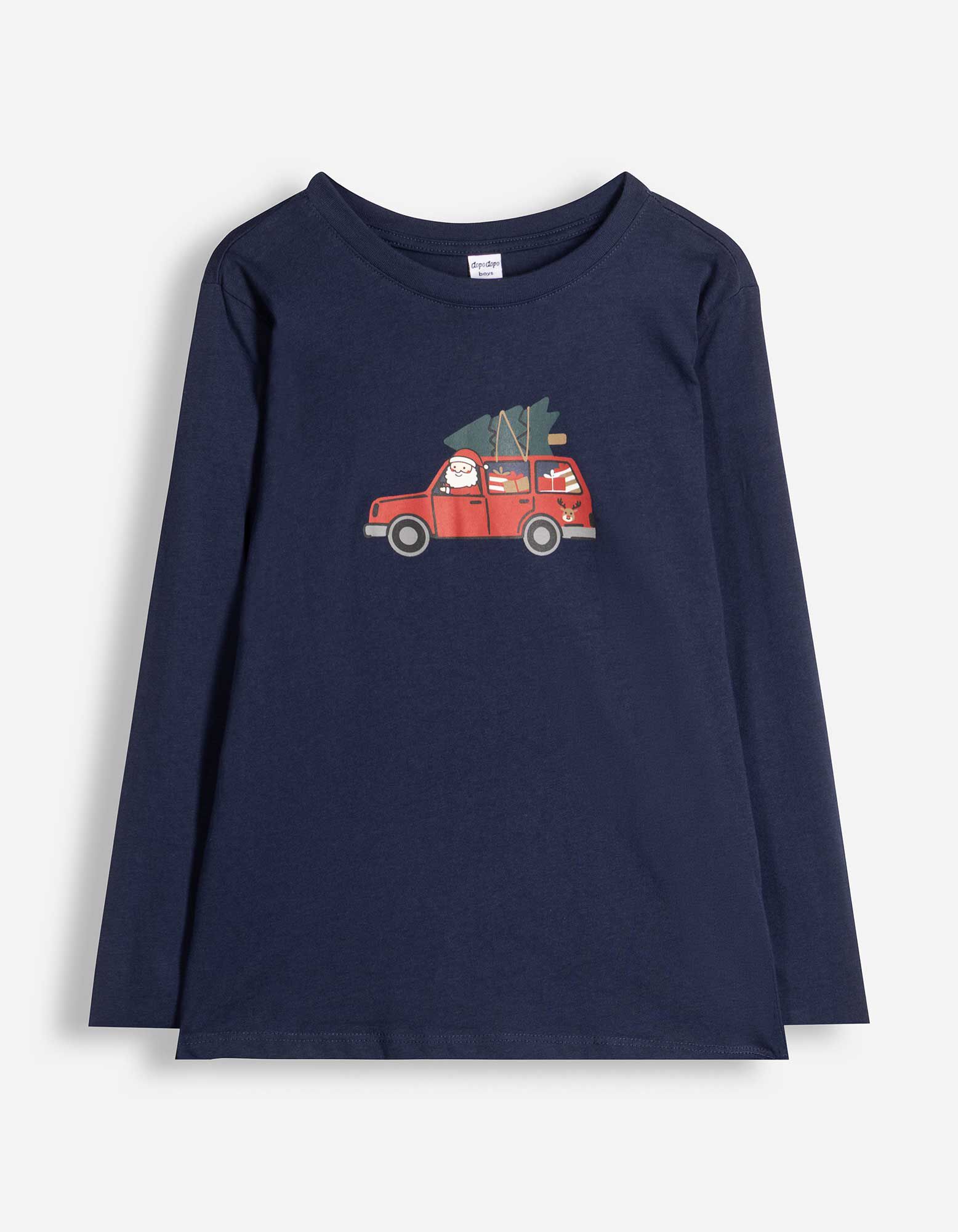 Langarmshirt - Christmas - Dunkelblau