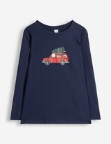 Langarmshirt - Christmas - Dunkelblau