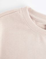 Felpa - Stampa - beige