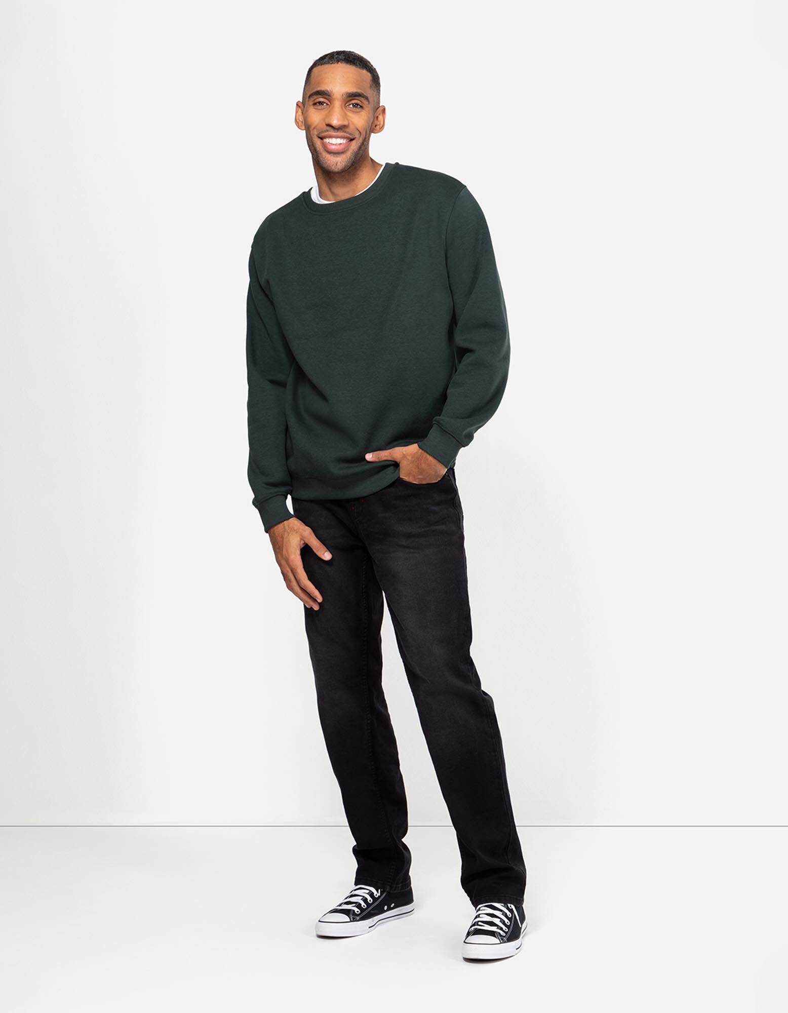 Sweatshirt - Relax Fit - Khaki