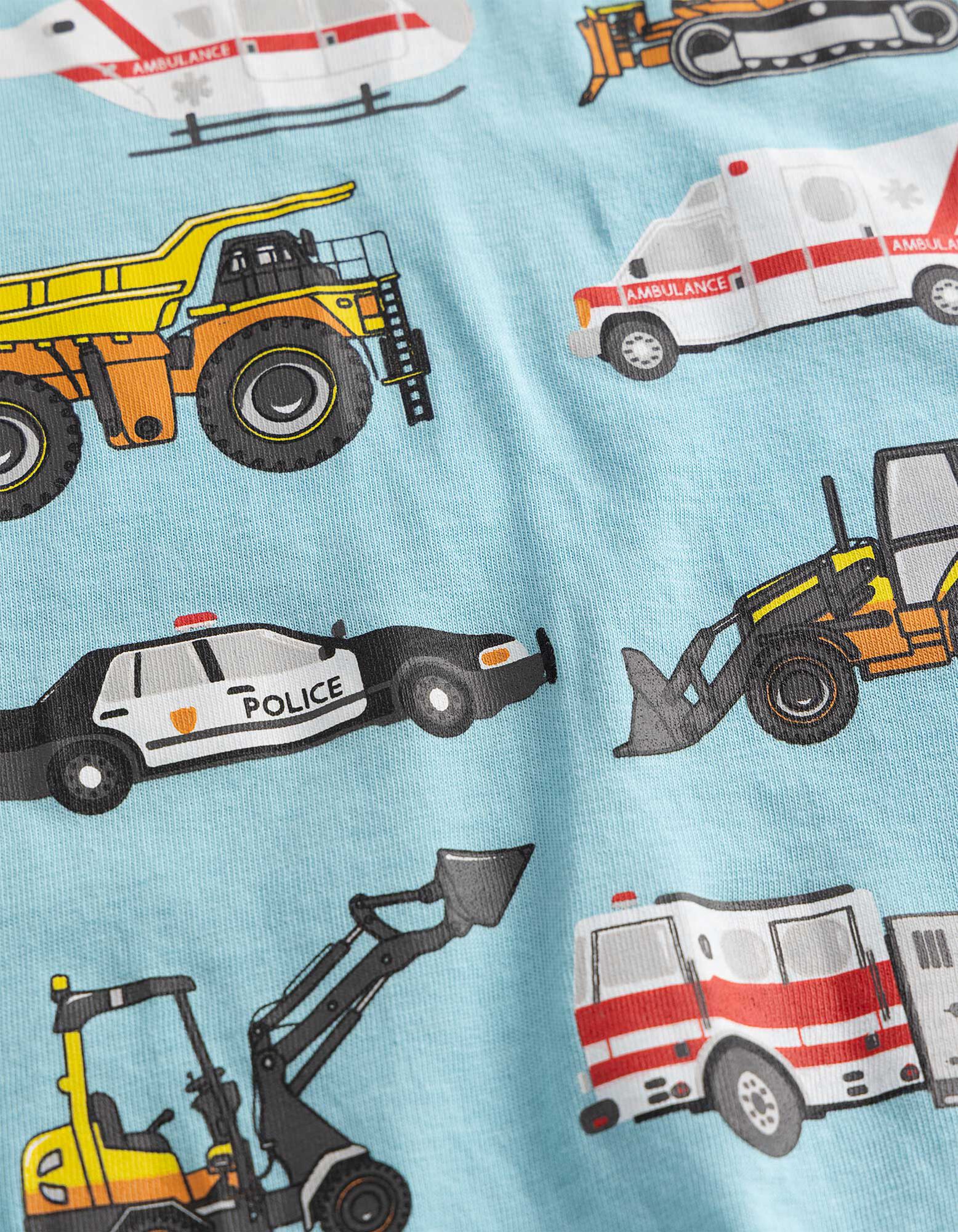 T-shirt - Impression avant - bleu clair