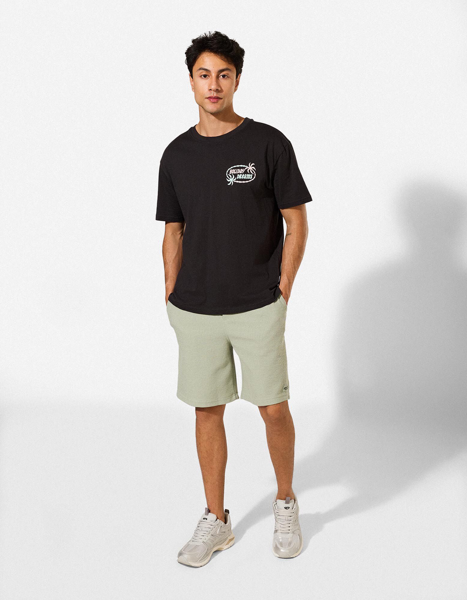 T-Shirt - R&uuml;ckenprint - dunkelgrau