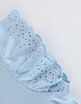 Felső - Trombita ujjú - vilagoskek