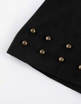 sukienka - jednokolorowy - czarny