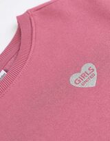 Bluză de trening - Imprimeu sclipici - Rosu inchis