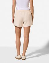 Shorts - Elastischer Bund - Beige