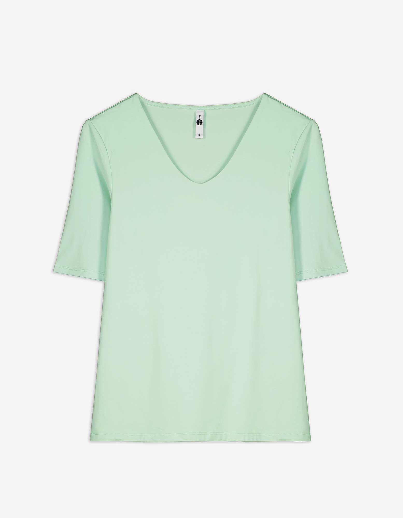 T shirt col v fashion cheap