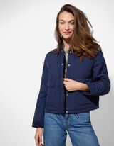 Giacca trapuntata - Coulisse in vita - blu scuro