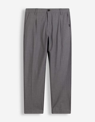 Chinohose - Viskose-Anteil - Grau