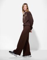 Broek - Normale lengte - donkerbruin