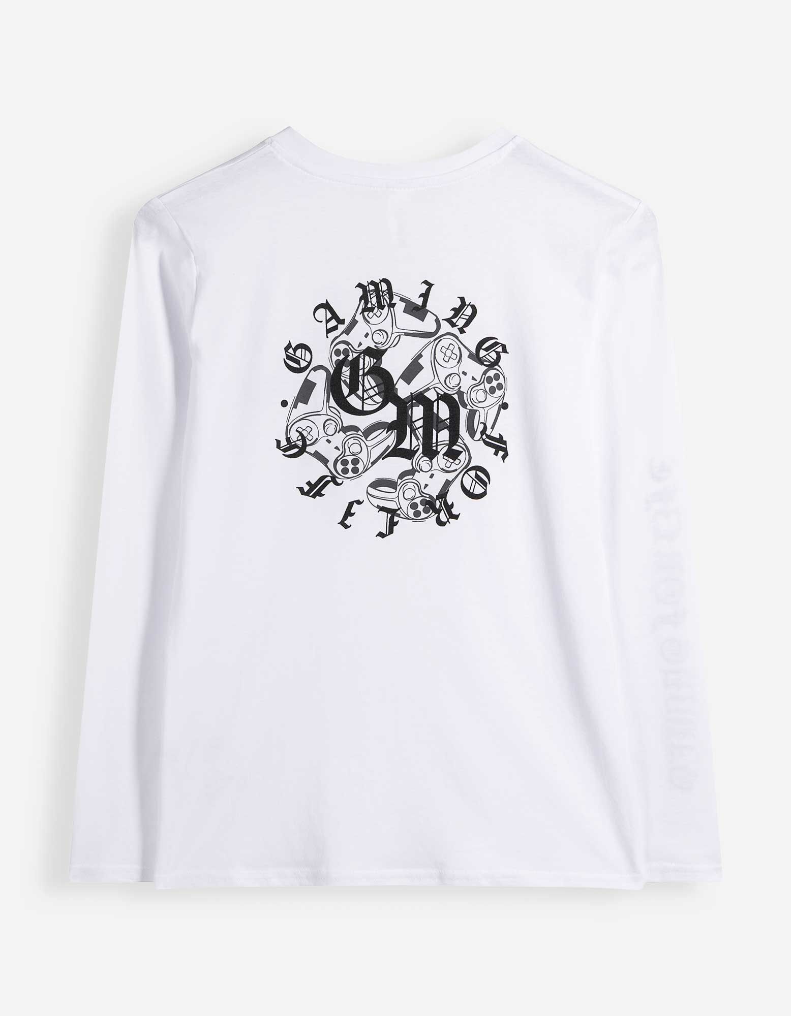 Pyjama Set aus Shirt und Hose - R&uuml;ckenprint - Bunt