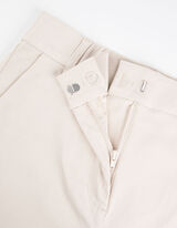 Cigarette-Hose - Slim Fit - beige