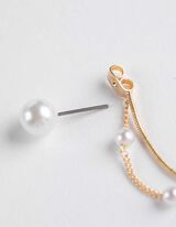 Náušnice - Ozdobné perličky - zlata