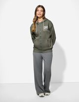 Sweatjacke - Print - gr&uuml;n