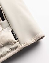 Weste - Geometrisches Muster - hellgrau