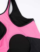 Maudymosi kostiumėlis - Iškarpos - sviesiai rozinis