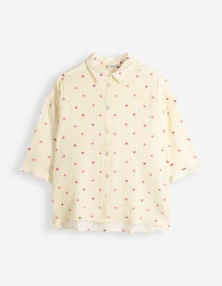 Bluse - Dreiviertel&auml;rmel - hellgelb