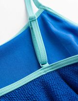 Badeanzug - Cut-Outs - blau