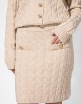 Pletená sukně - béžová