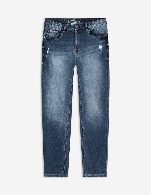 Jeans - Girlfriend Fit - blu scuro