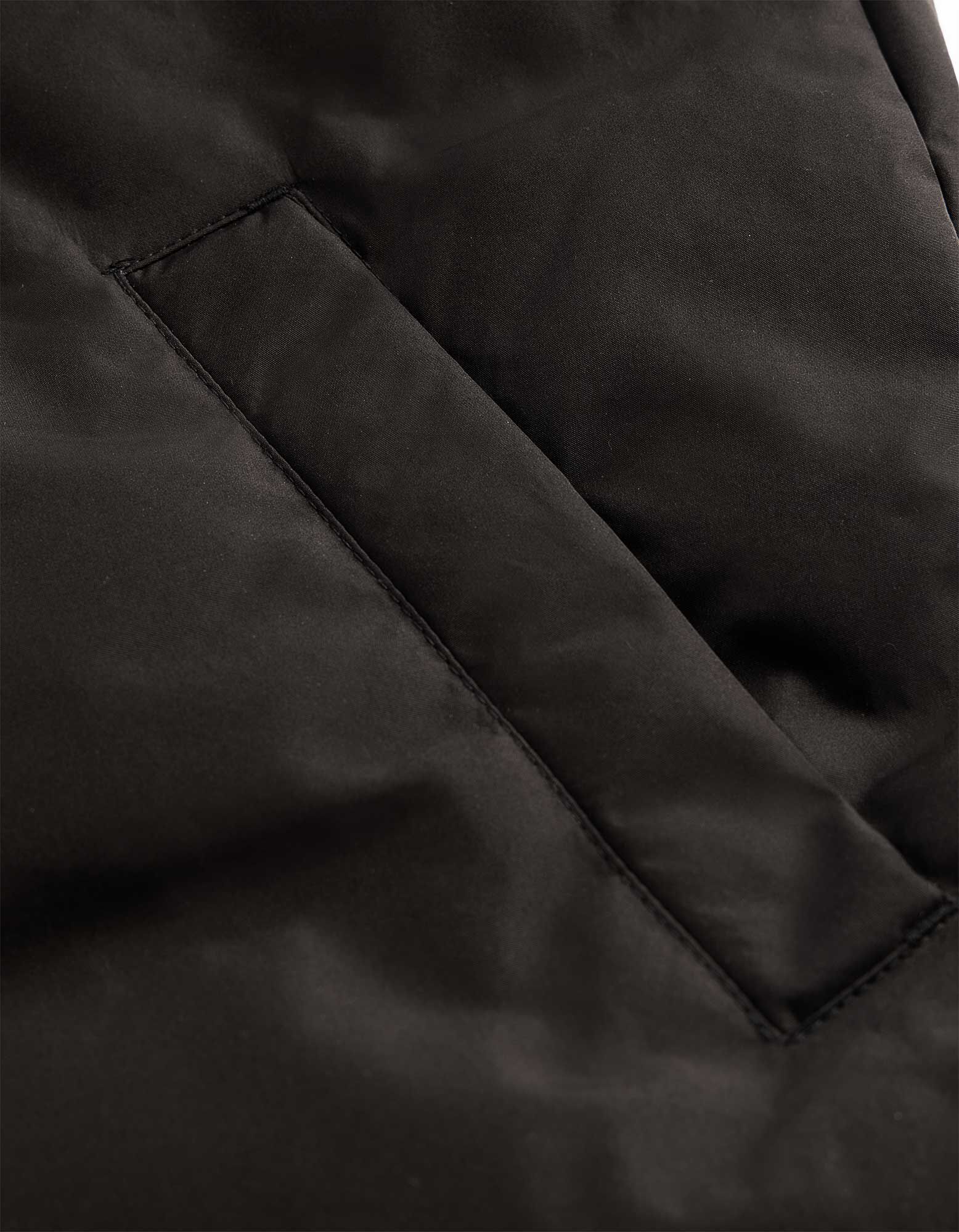 Steppjacke - Stehkragen - Schwarz