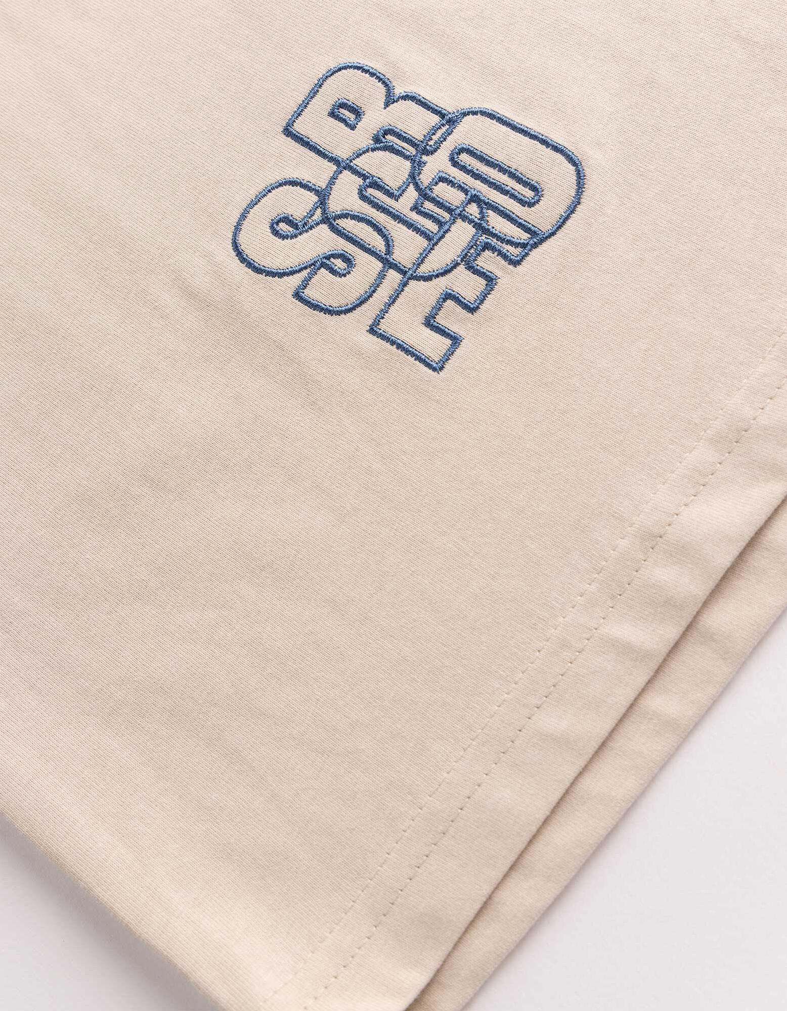 Poloshirt - Frontprint - beige