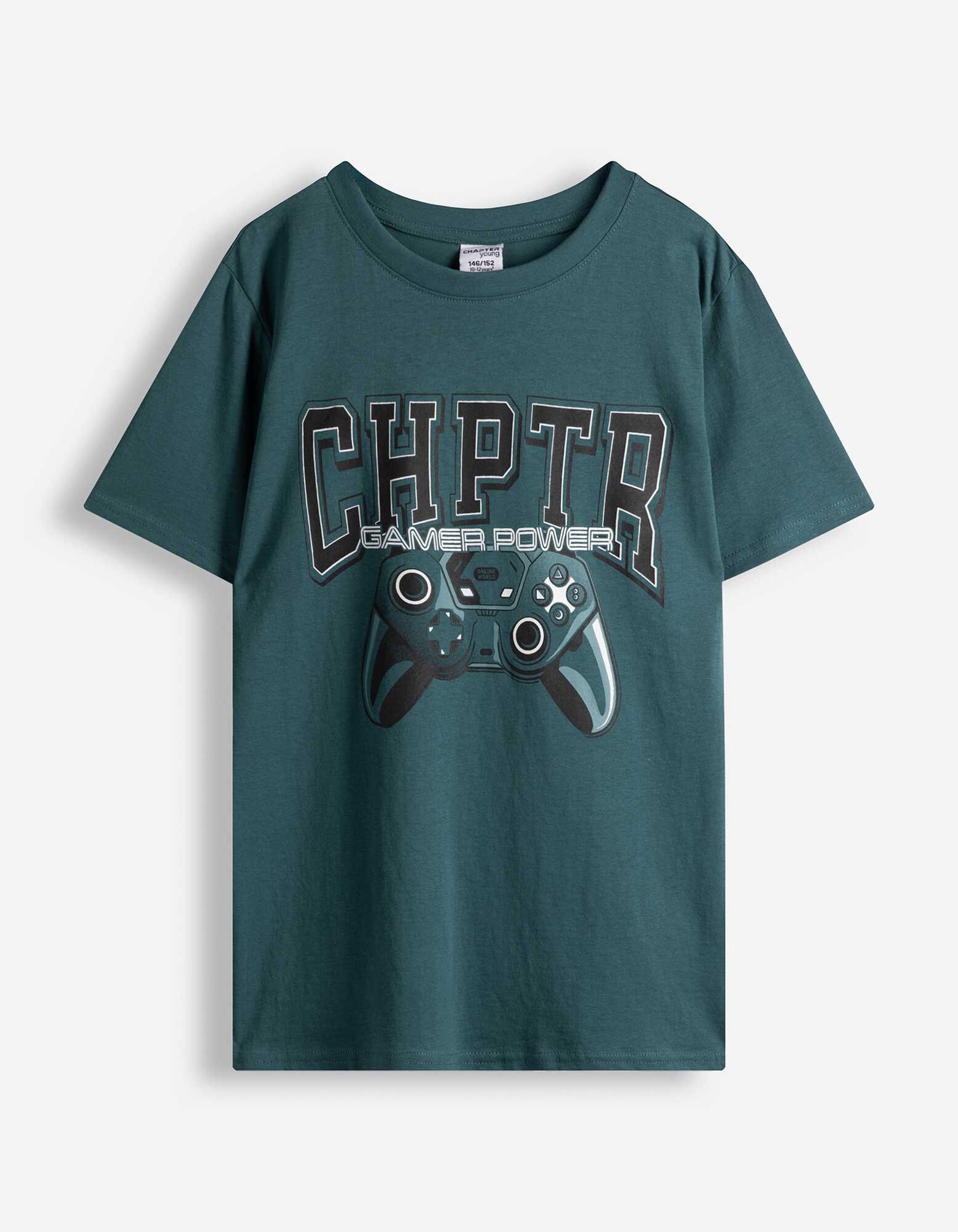 T-Shirt - Frontprint - Dunkelgr&uuml;n