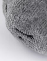 Berretto in maglia - Ricami - grigio chiaro