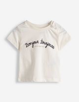 Set aus Top und Hose - Print - hellblau