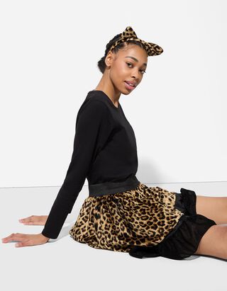 Kost&yacute;m - leopard&iacute; vzor - Levhart&iacute; vzor - svetle hneda