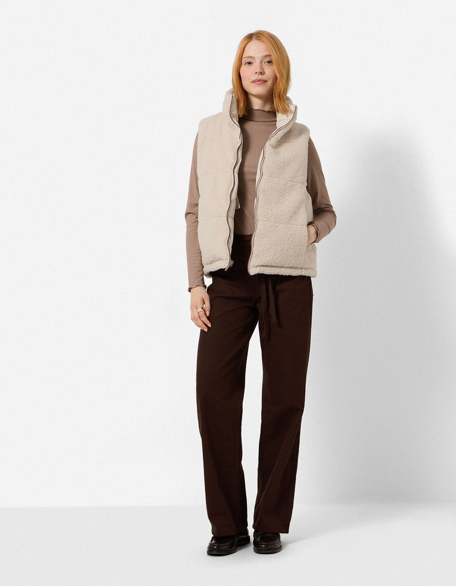 Steppweste - Wendbar - Beige