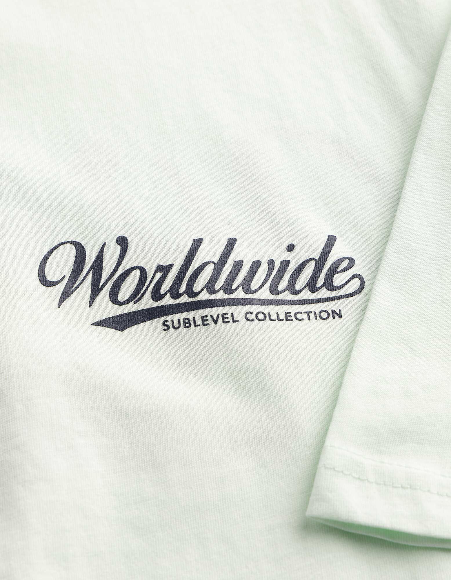 T-Shirt - R&uuml;ckenprint - hellgr&uuml;n