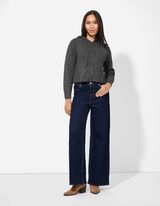 Cardigan - Kapuze - grau