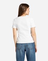 Majica kratkih rukava - rebrasti materijal - bela