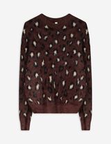 Pullover - AnimalPrint - dunkelbraun
