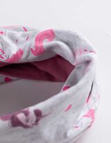 Sciarpa ad anello - Stampa allover - grigio