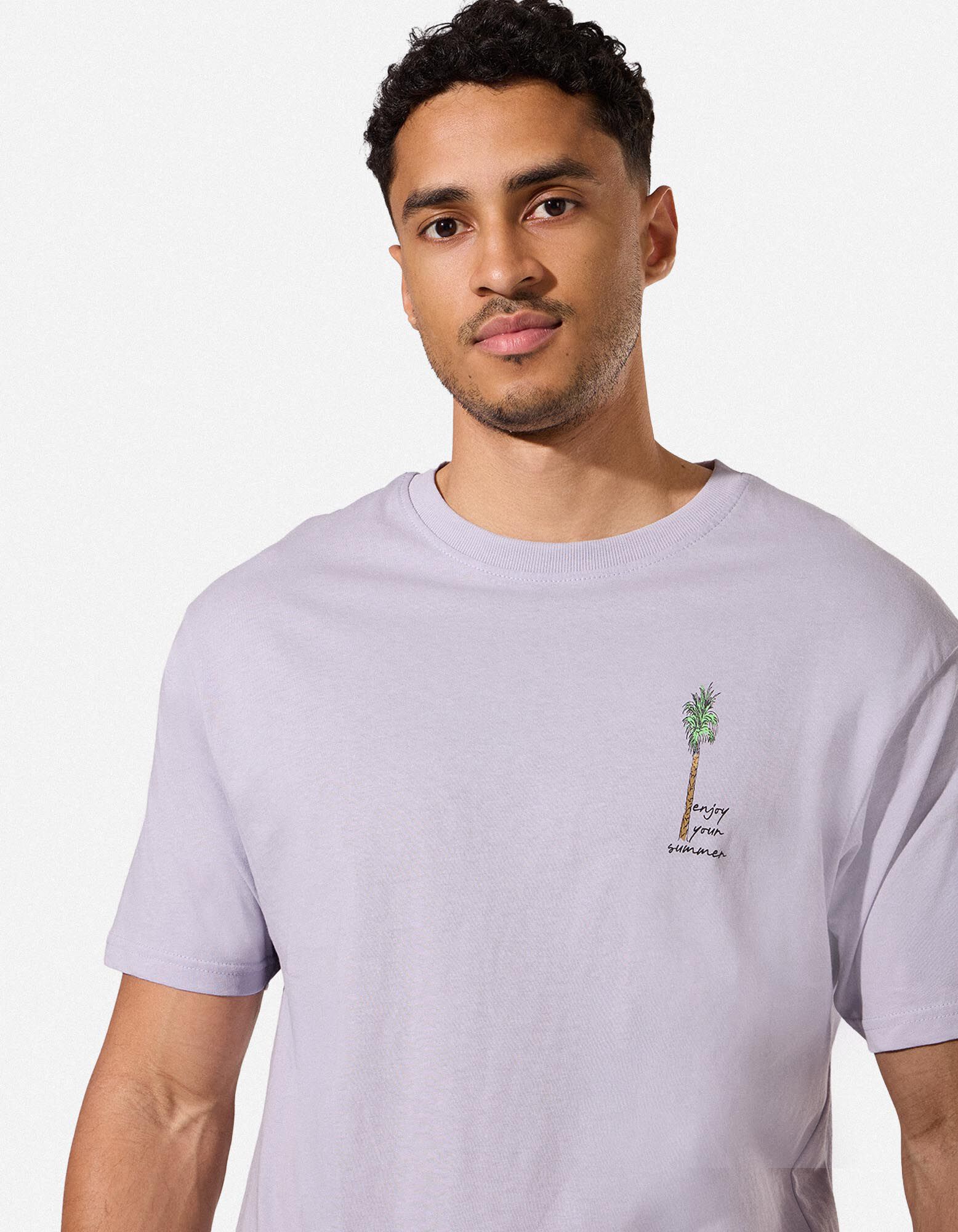 T-shirt - Dos imprim&eacute; - bleu clair
