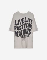 T-shirt - Impronta sul retro - beige