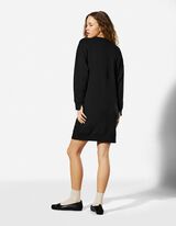 Kleid - Sweat - schwarz